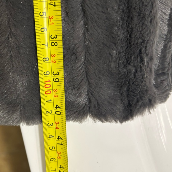 Slinky Brand Silver Fox  Gray Faux Fur Coat Womens Size X Large - Picture 7 of 10